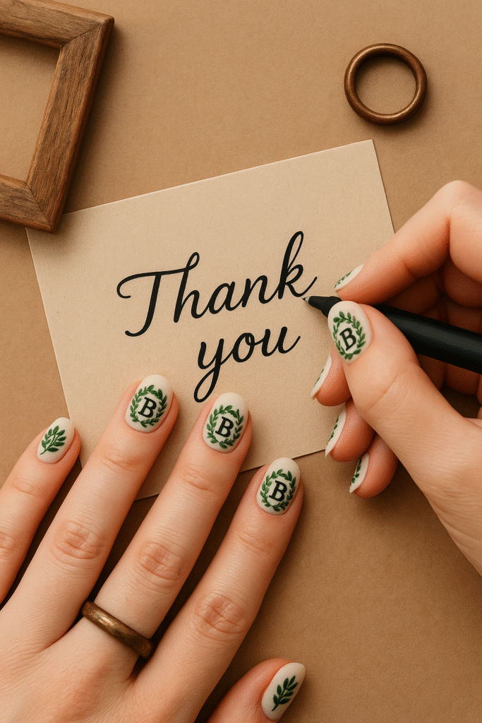 Leafy Baby Wreath Design