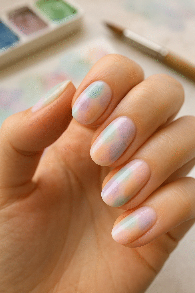 Watercolor Pastel Splotch Design