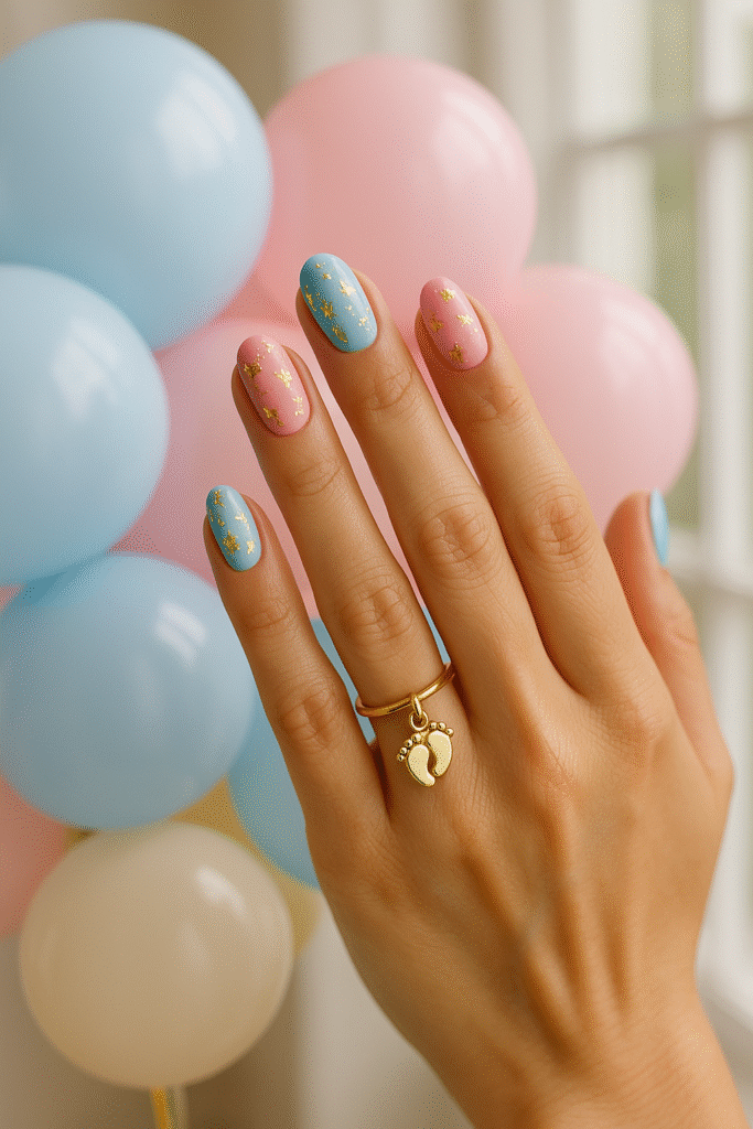 Gold Foil Gender Reveal