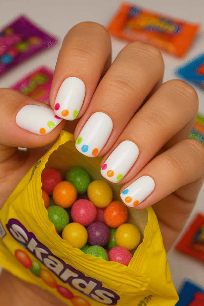 Neon Dot Candy Tips