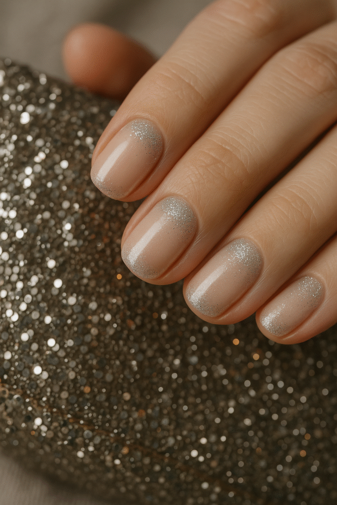 Glitter Fade Half-Moons