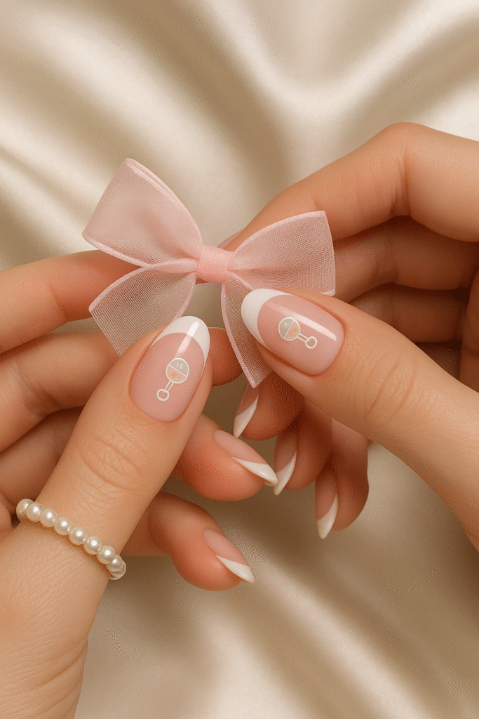 Elegant Rattle French Manicure