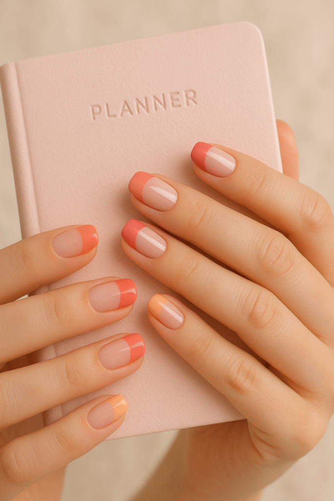Color-Blocked French Tips
