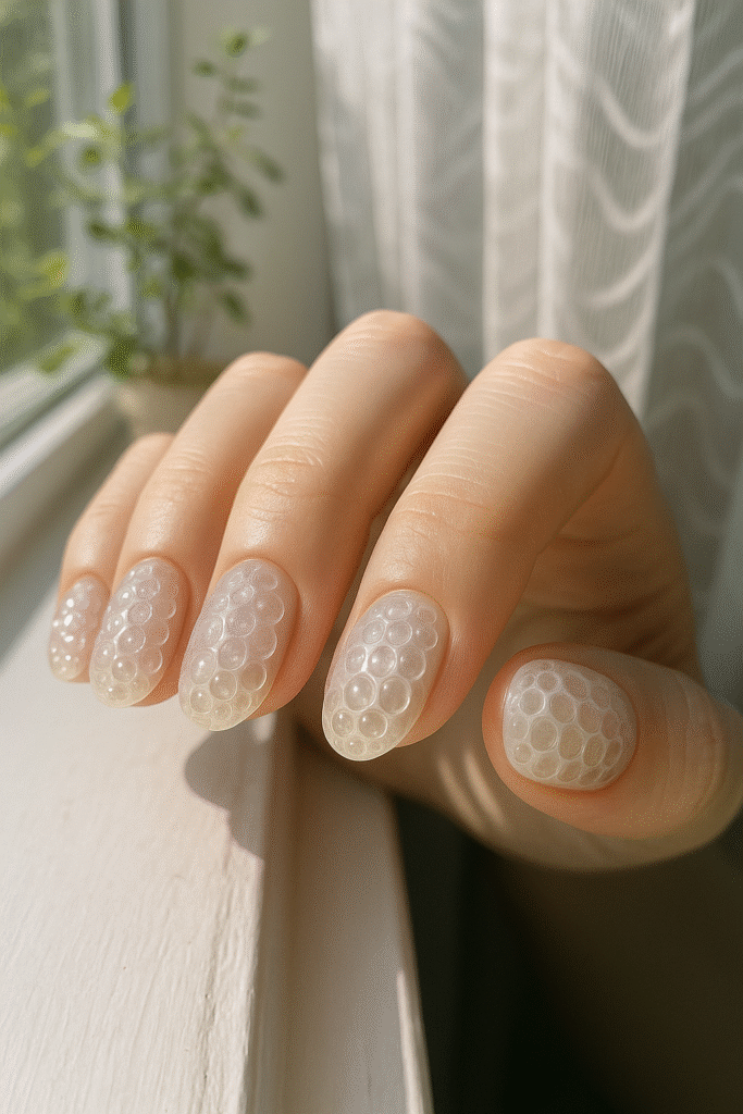 Transparent Bubble Wrap Texture