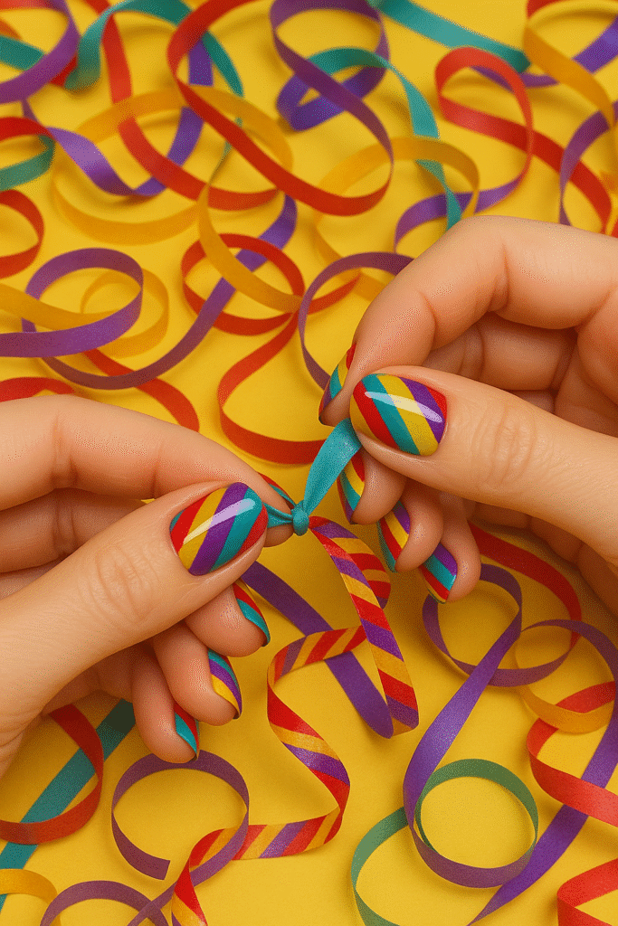 Striped Party Streamers 