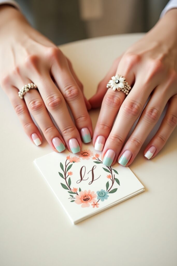 Custom Initial Monogram Nails