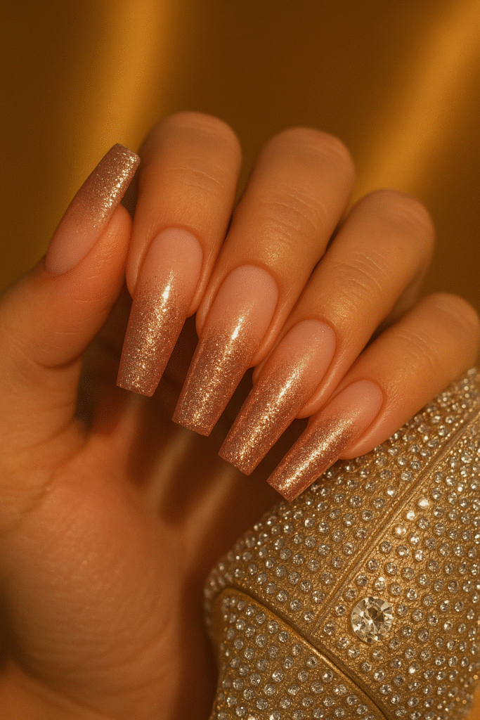 Coffin Glitter Ombre
