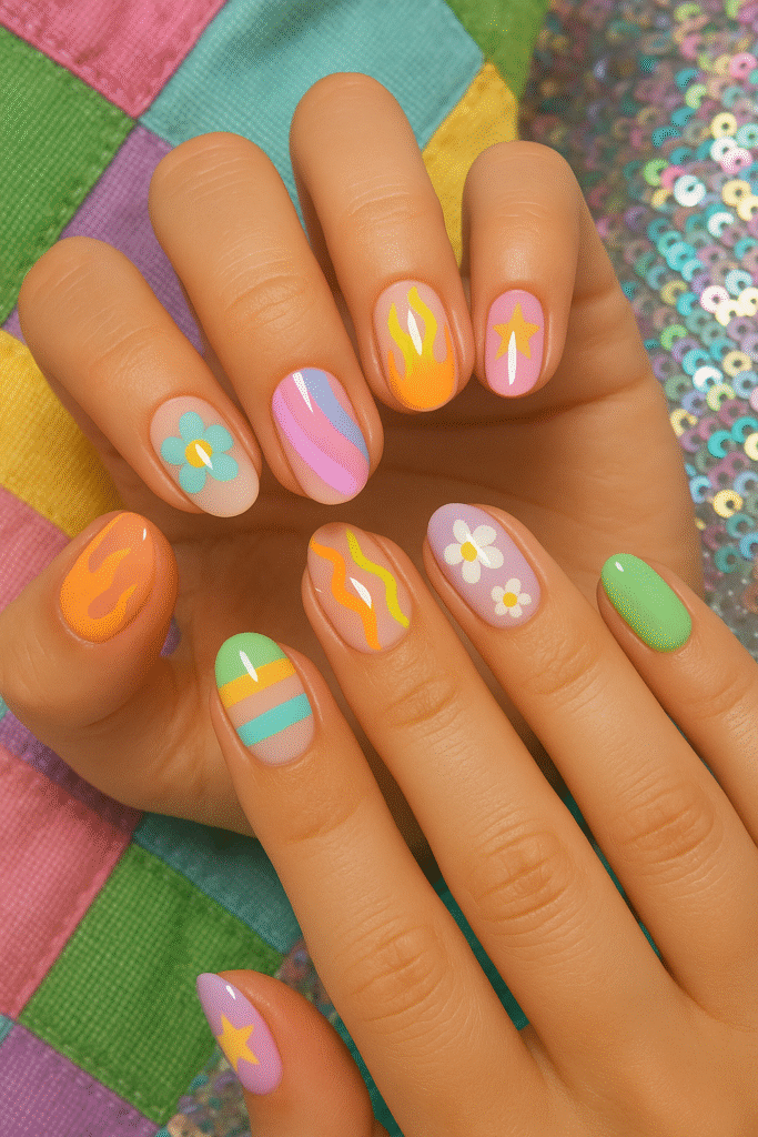 Mix-and-Match Mani Set (Each Nail a Different Design)