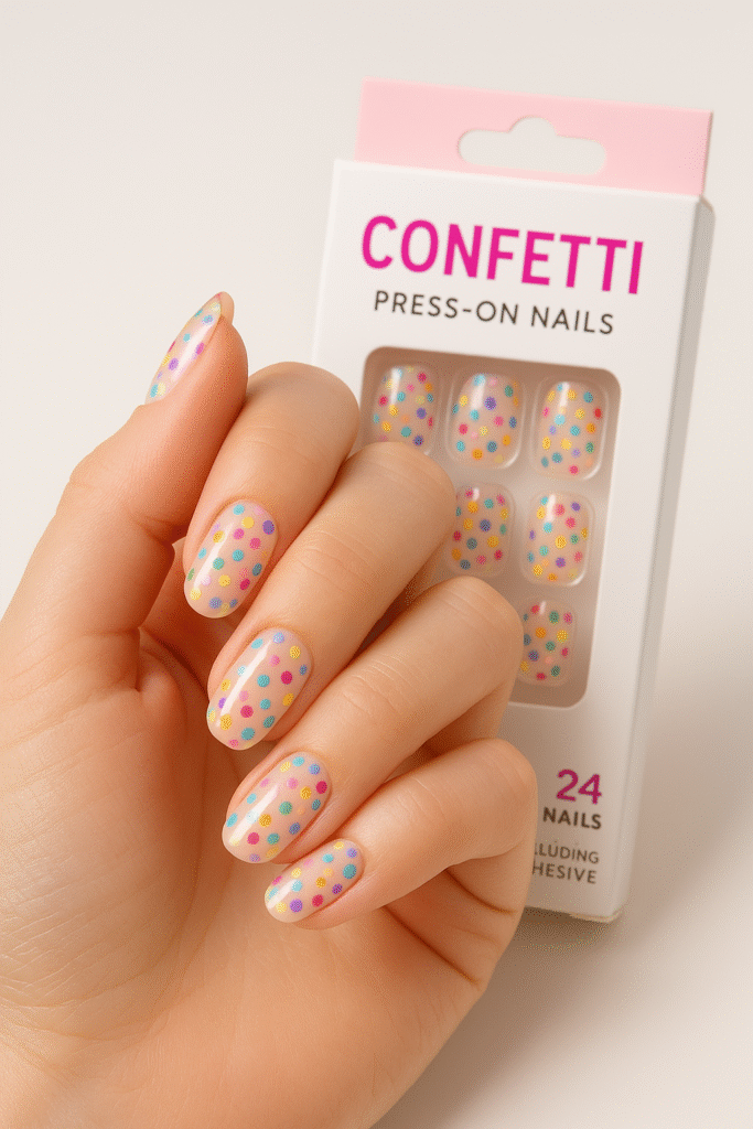 Confetti Press-On Designs