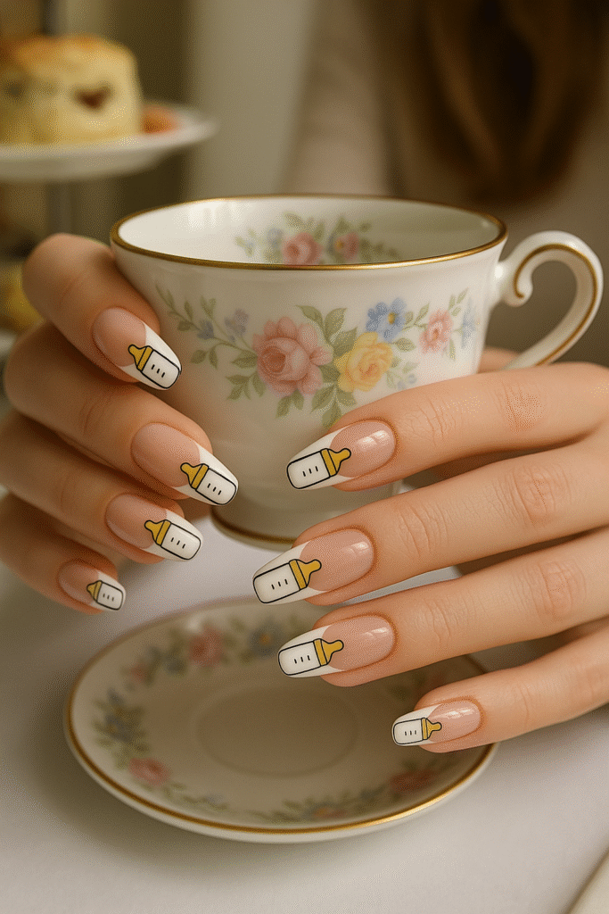 Baby Bottle French Tips