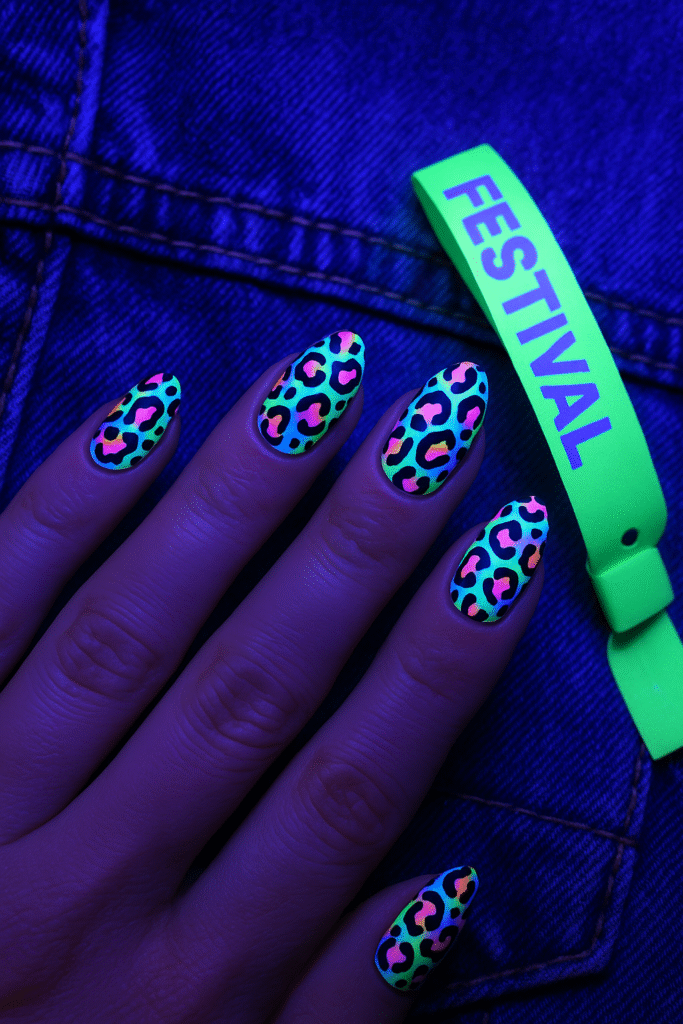 UV Reactive Leopard Print
