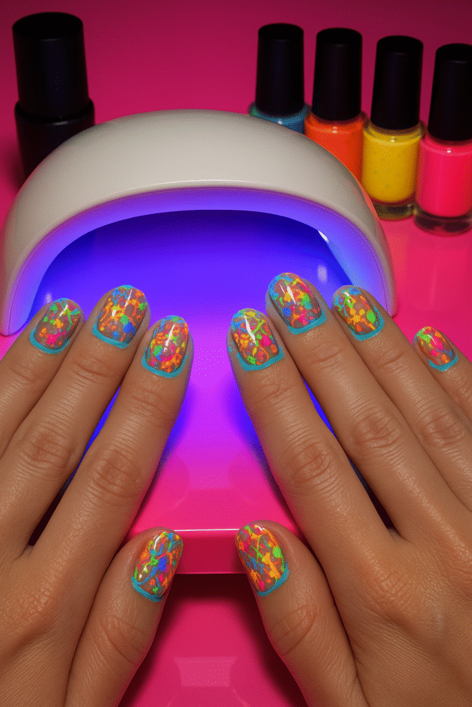 UV Reactive Splatter