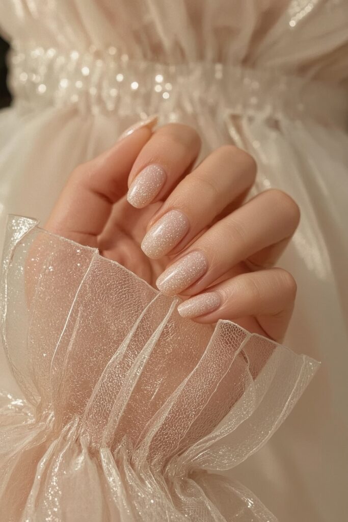 Champagne Gradient Nails