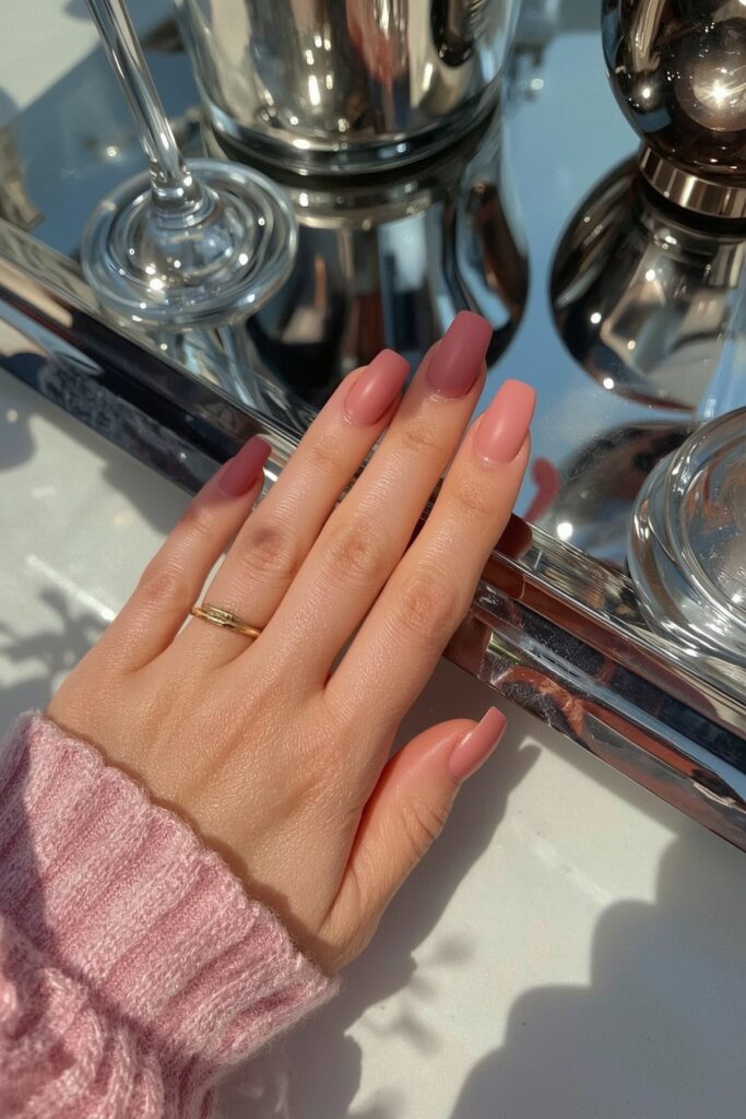 Matte Nude with Glossy Tip