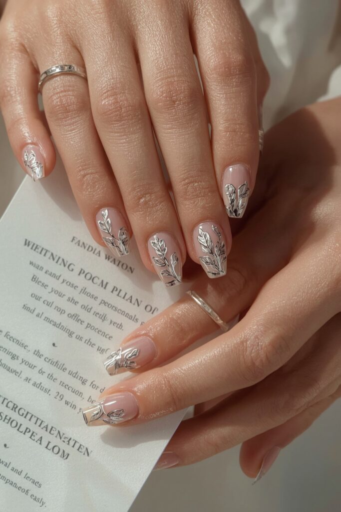 Chrome Floral Outline