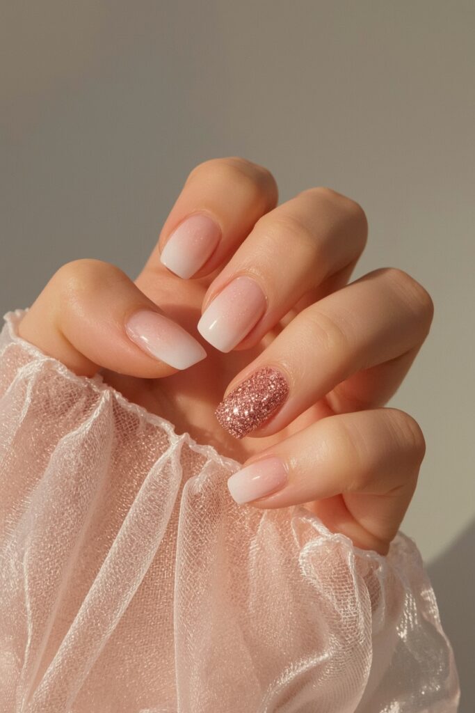 Ombre with Glitter Accents