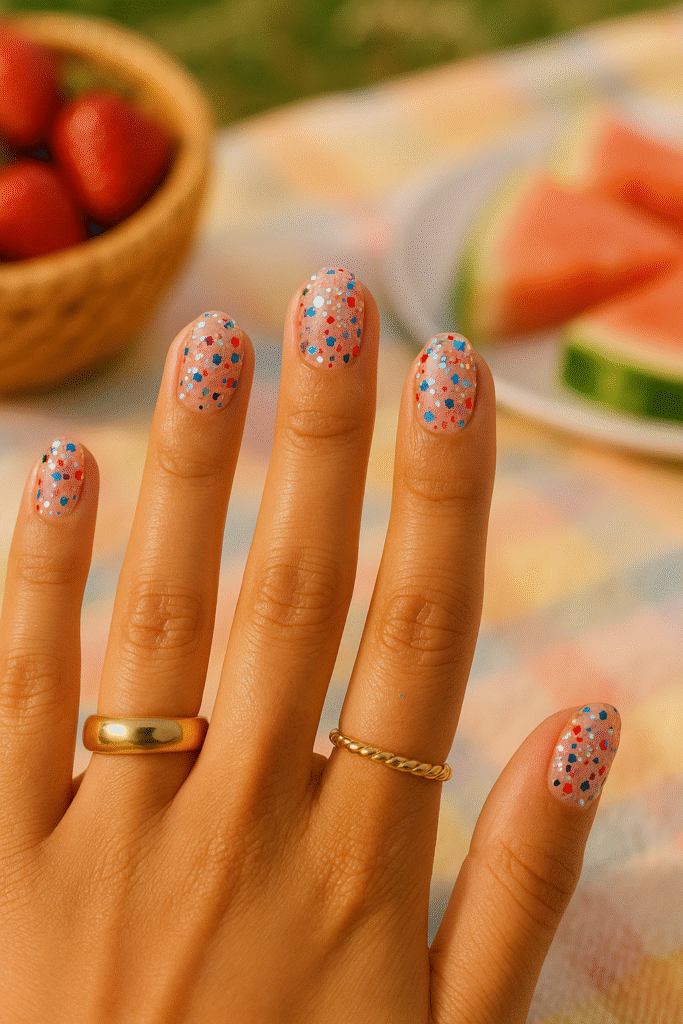 Confetti Glitter Nails