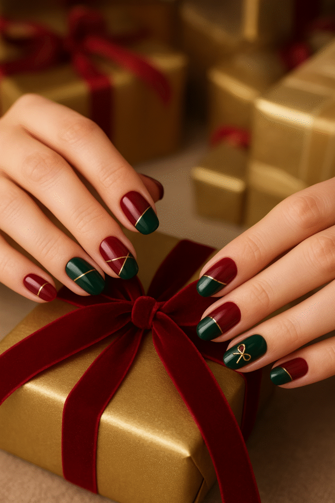 Wrapped Present Nails
