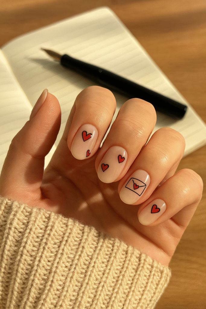 Love Note-Inspired Mother’s Day Nails