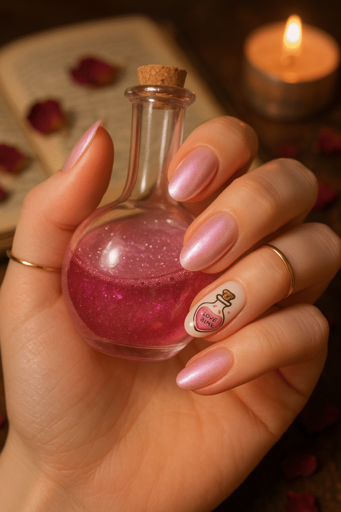 Love Potion Bottle Nail