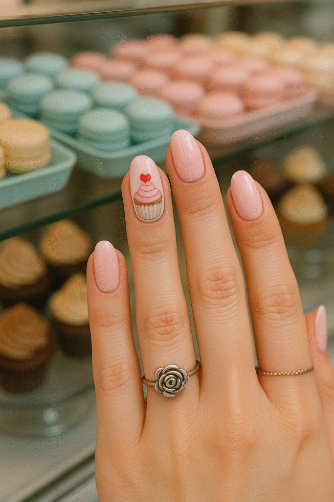 Cupcake Accent Nail