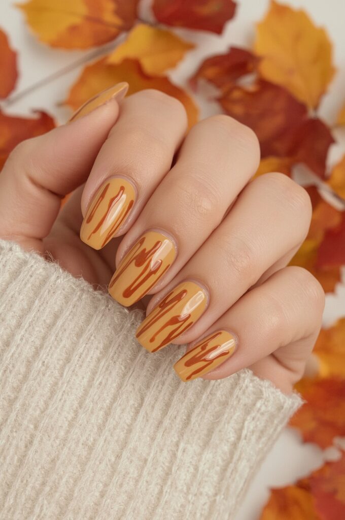 Caramel Drip Art