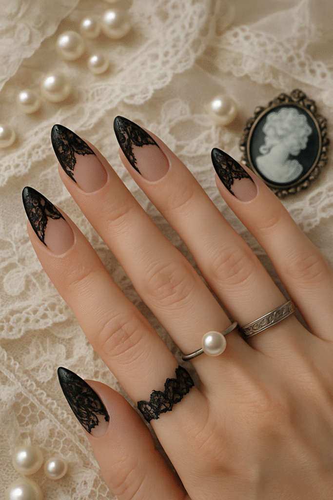 Vampy Lace Tip Design
