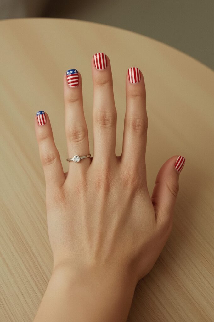 Pop-Art Flag Nails