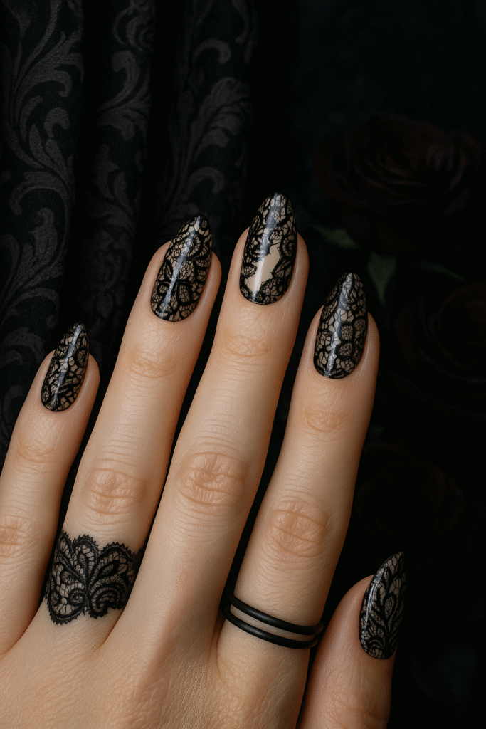 Black Lace Overlay