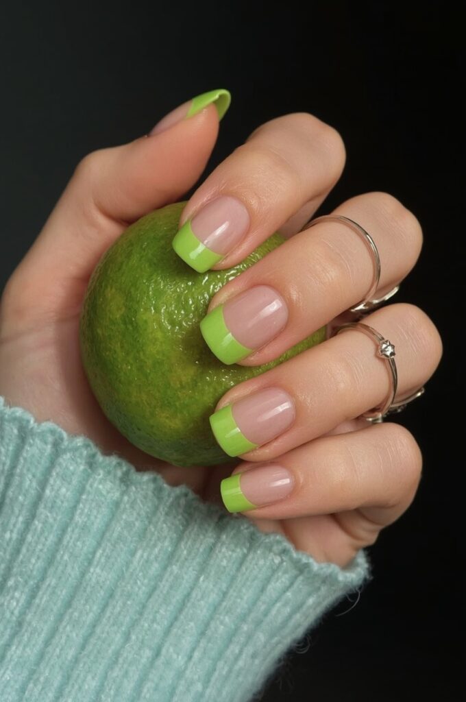 Fresh Lime Green Tips