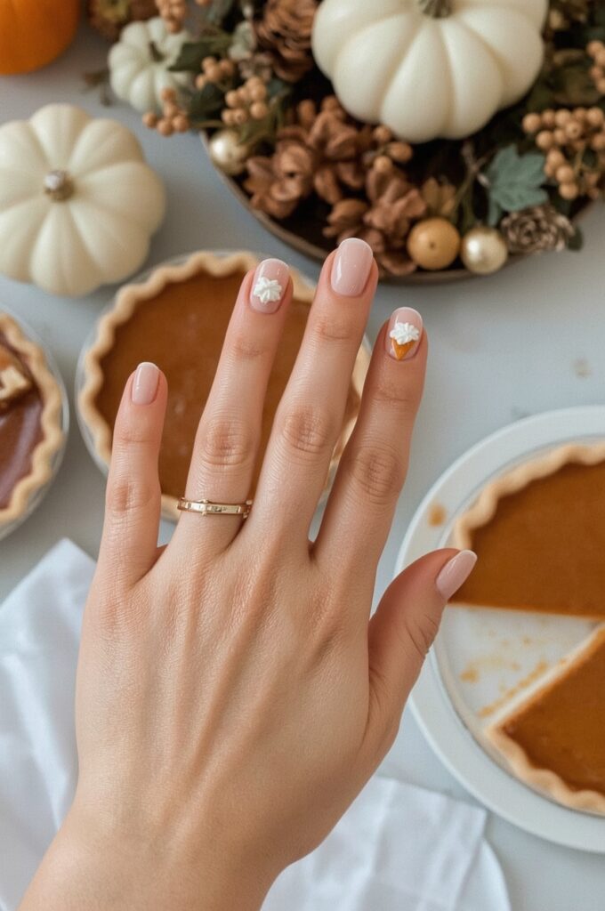 Pie Slice Accent Nail