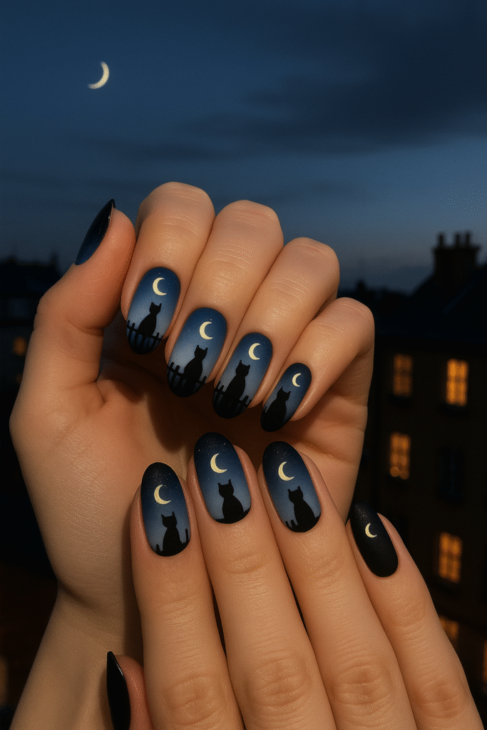 Midnight Cat Silhouette