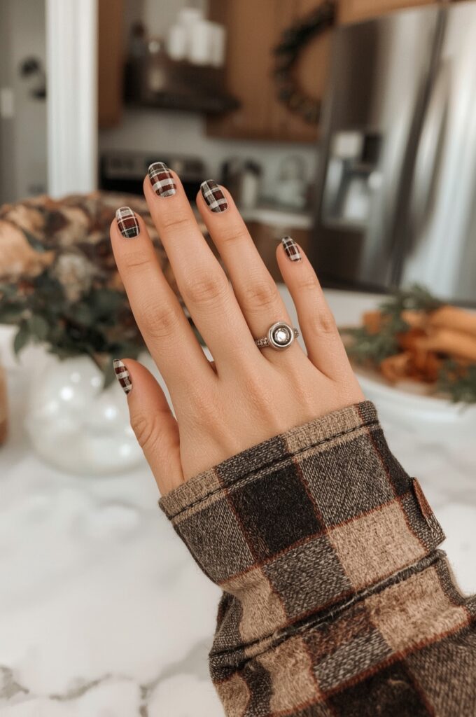 Plaid Flannel Nails