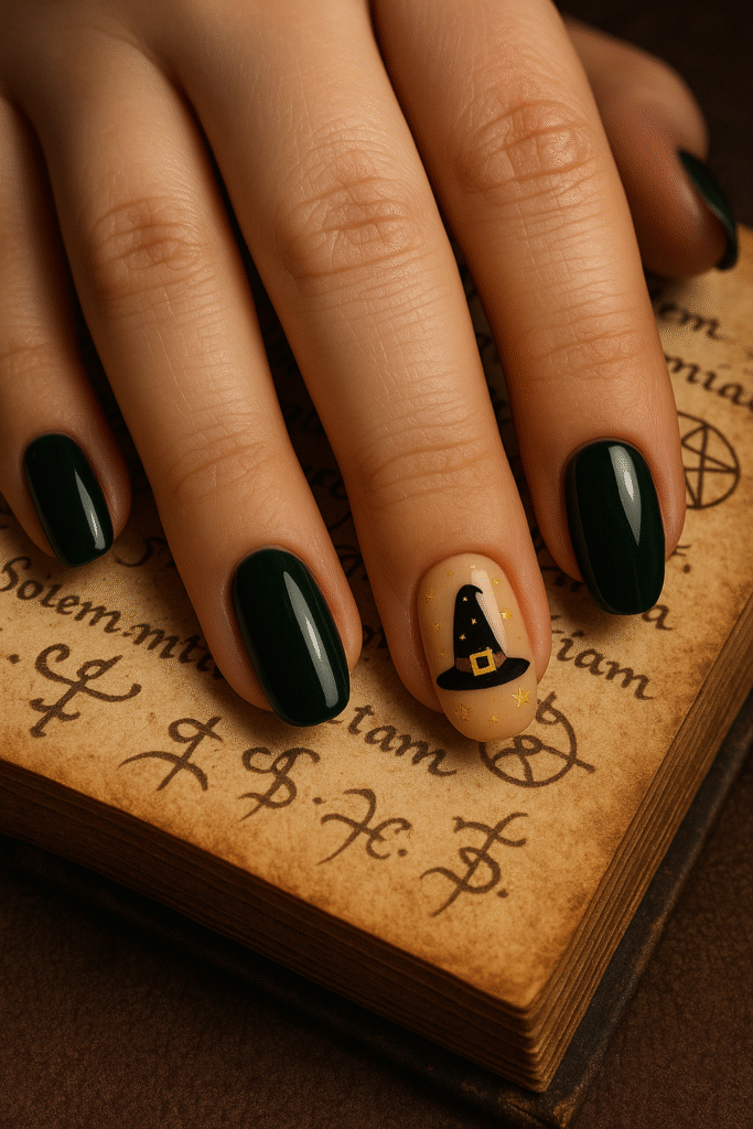 Witch’s Hat Accent Nail