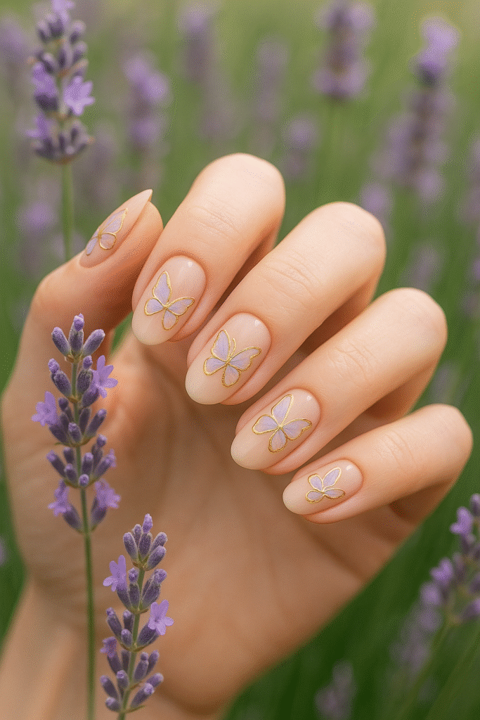 Butterfly-Inspired Mother’s Day Nail Art