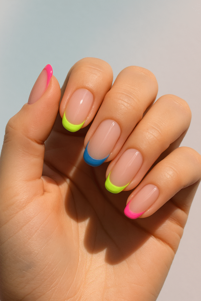 Neon French Tips
