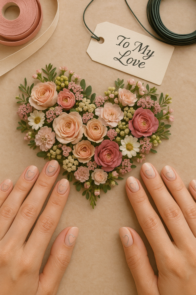 Fine-Line Heart Outlines