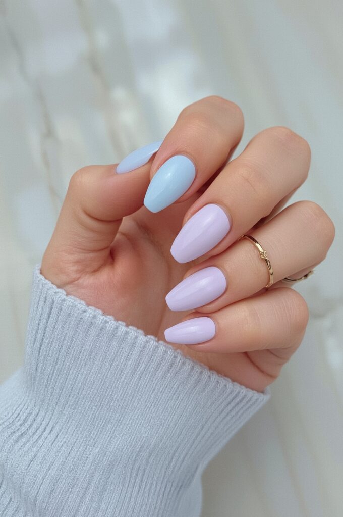 Blue and Lilac Split Design