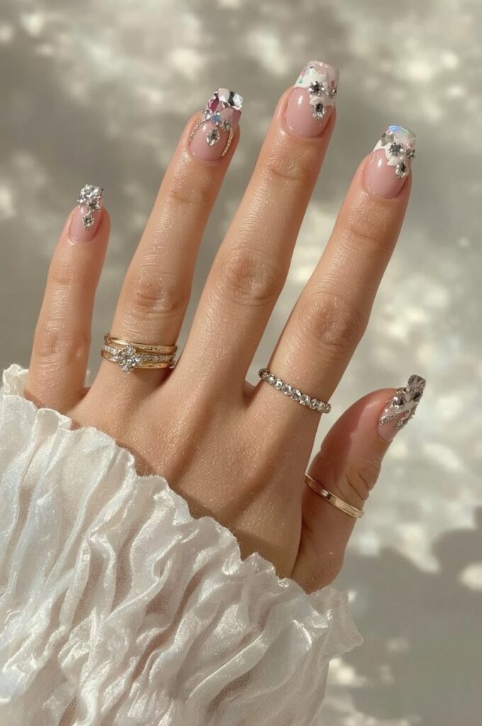 Crystal-Embellished Florals