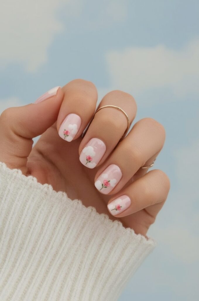 Pastel Floral Clouds
