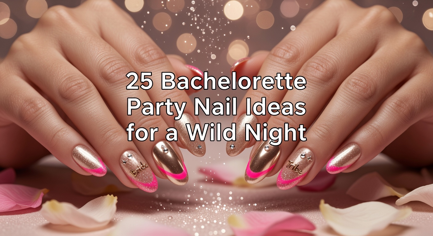 bachelorette party nail designs
