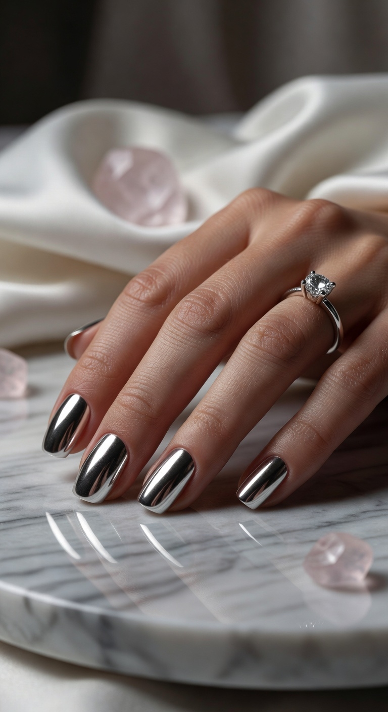 liquid moonlight chrome nails