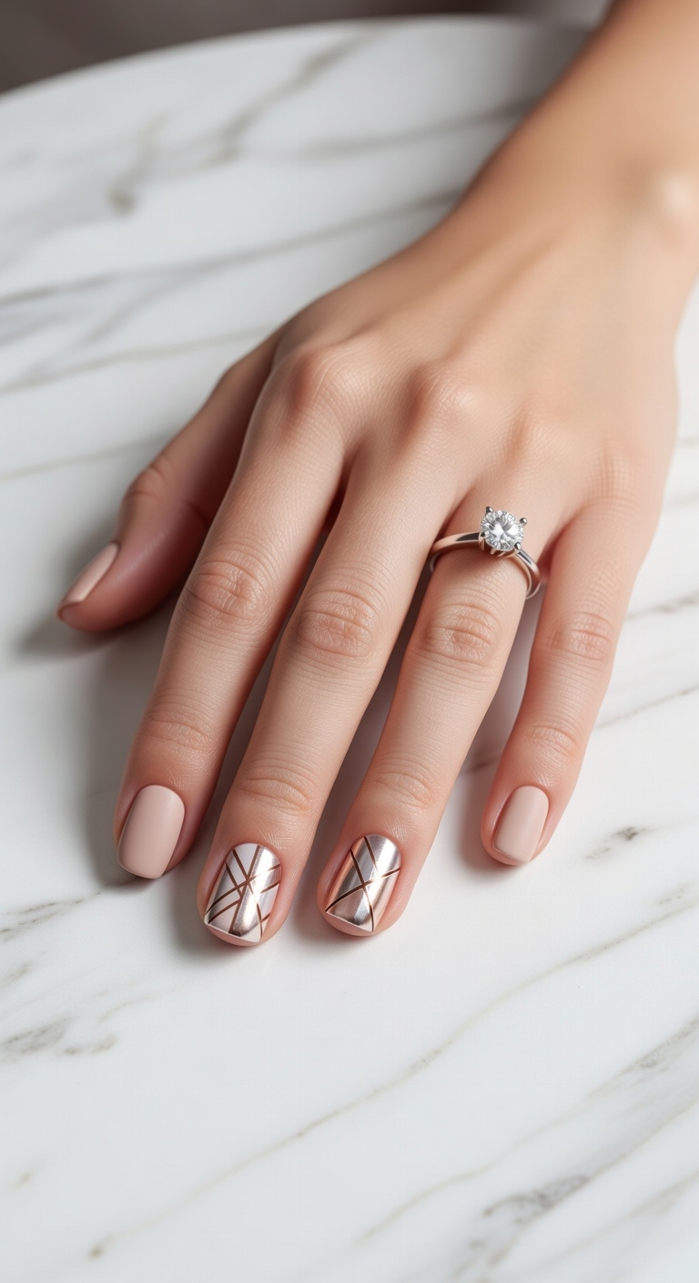 mismatched nail ring artistry