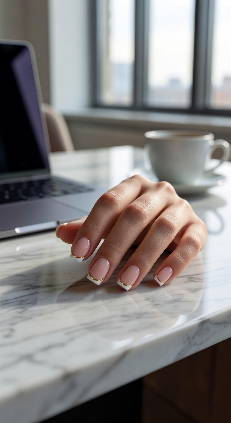modern french tip elegance