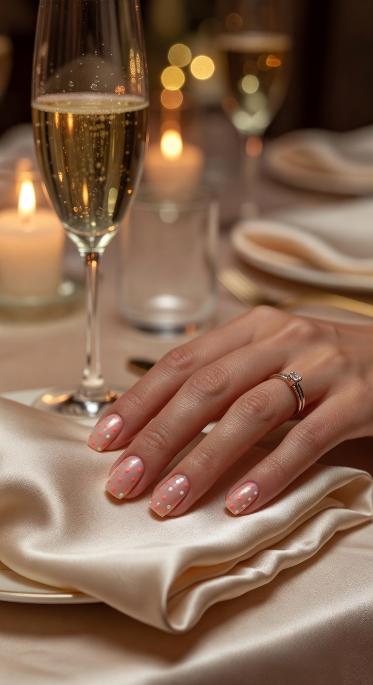 playful coral nail art