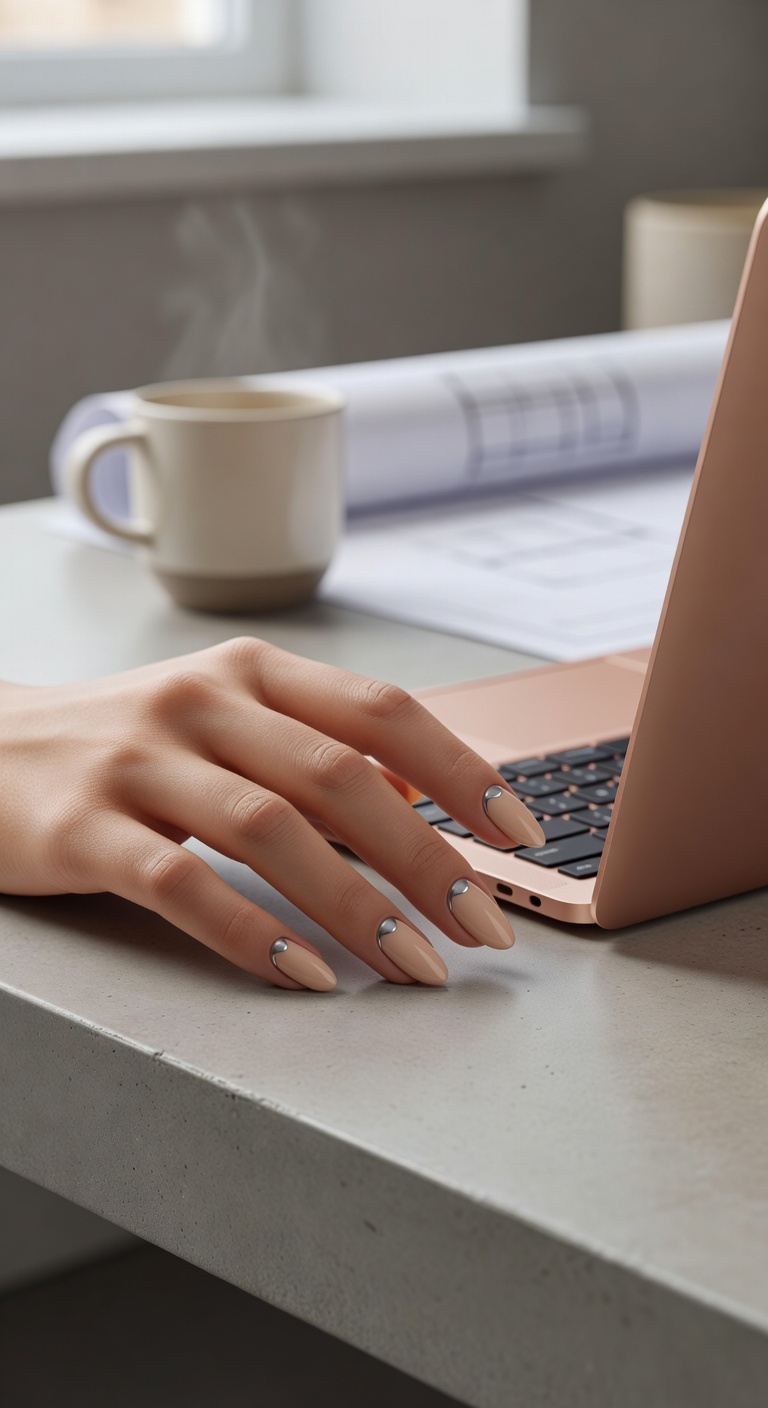 polished sandy chrome elegance