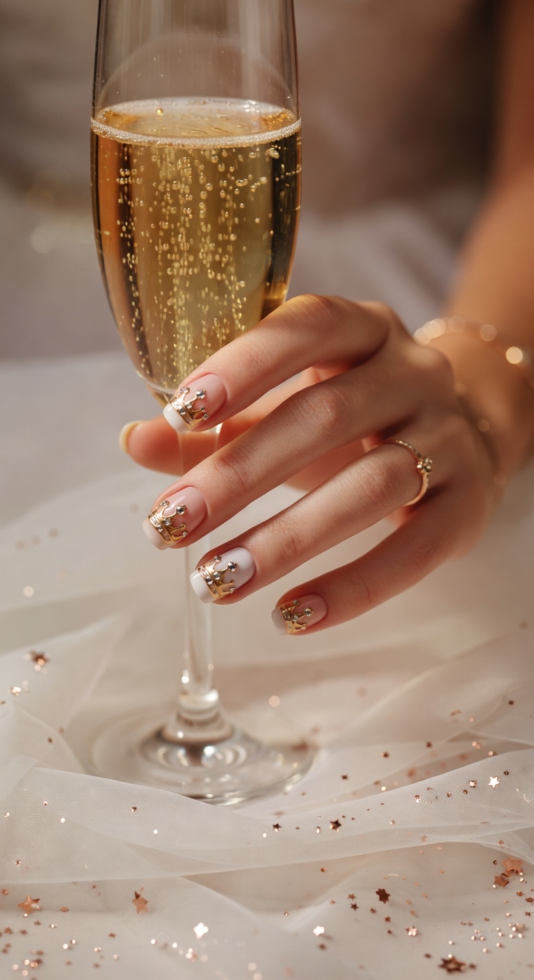 regal bridal nail art