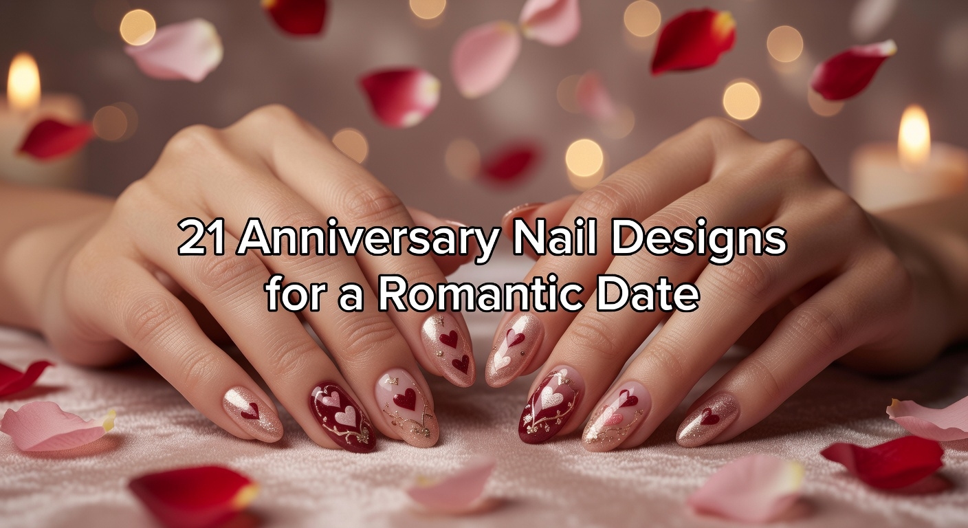 romantic anniversary nail designs