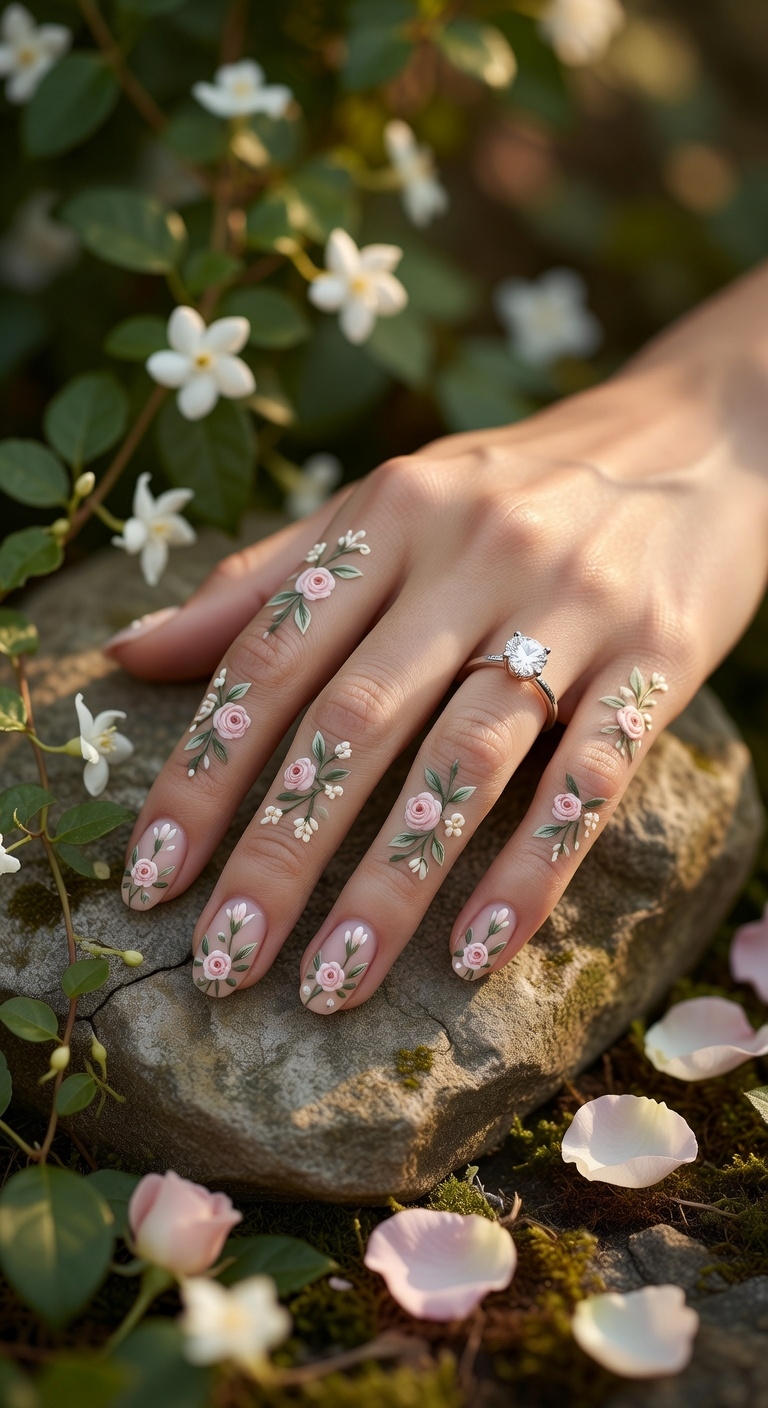 romantic floral vine designs