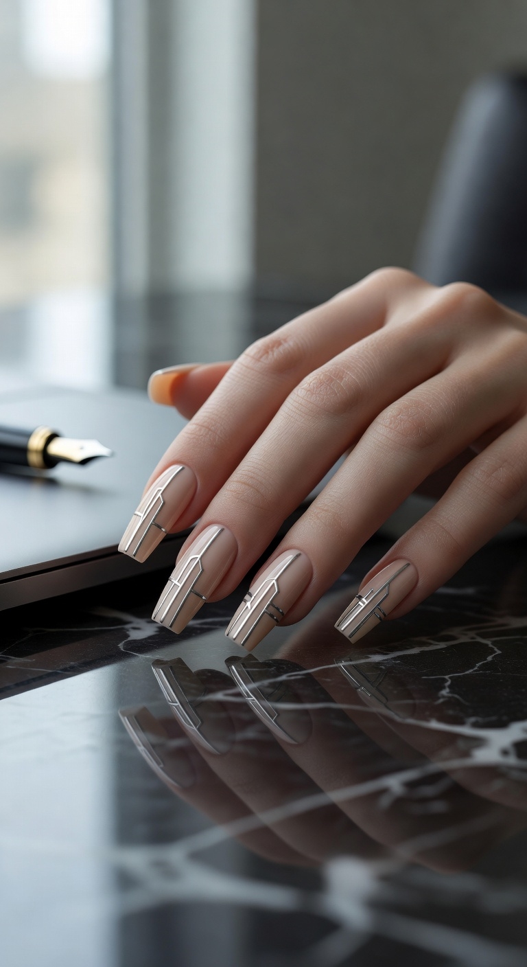 sleek elegant coffin nails
